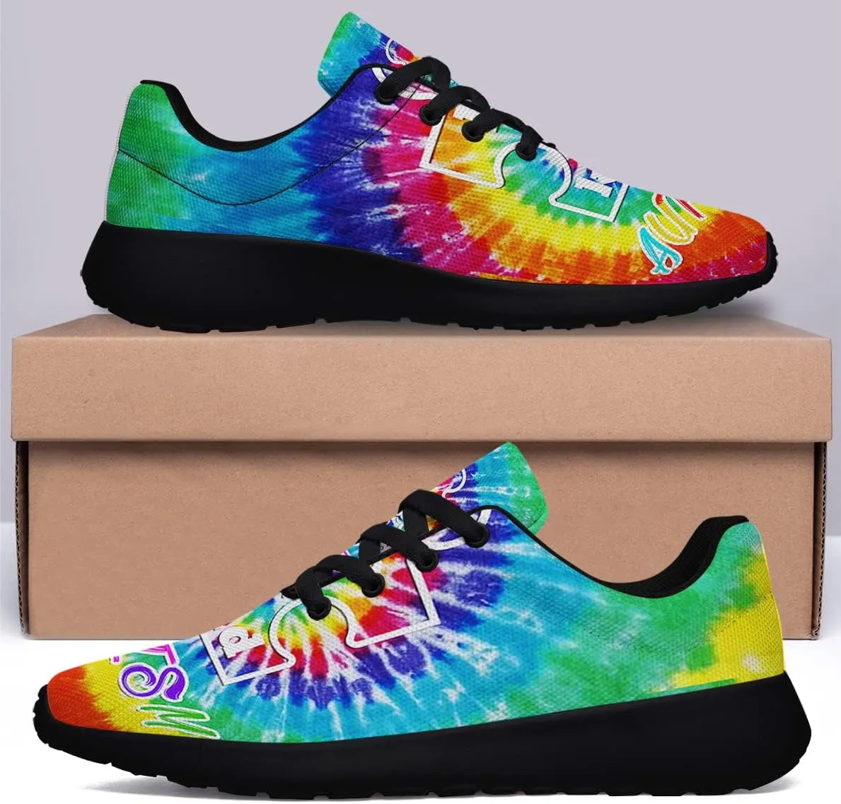 Autism Awarenes Shoes Womens Mens Lightweight Breathable Running Sneaker Tennis Walking Jogging Gym Shoes