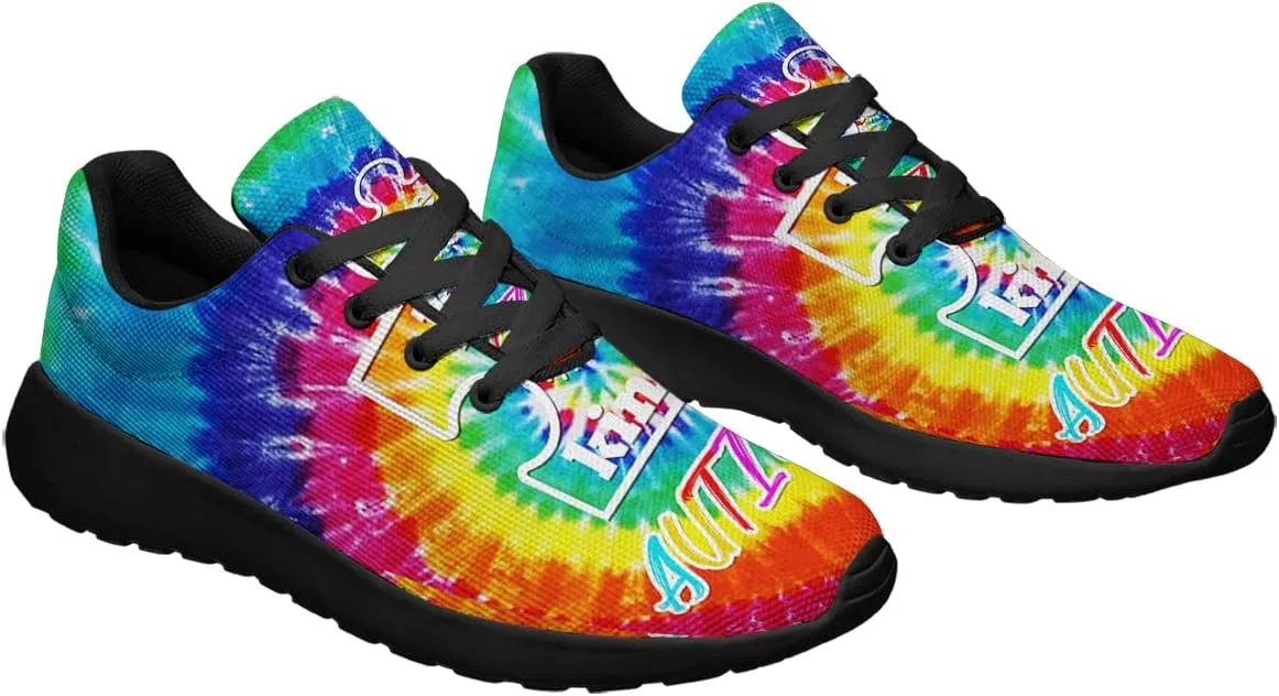 Autism Awarenes Shoes Womens Mens Lightweight Breathable Running Sneaker Tennis Walking Jogging Gym Shoes
