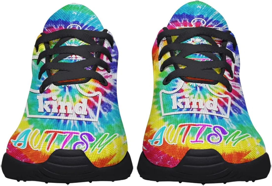 Autism Awarenes Shoes Womens Mens Lightweight Breathable Running Sneaker Tennis Walking Jogging Gym Shoes