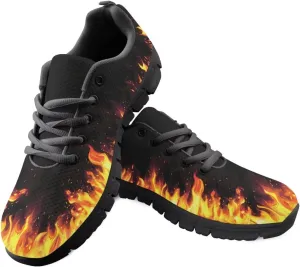 Bigcardesigns Womens Lightweight Athletic Fashion Sneaker Jogging Running Sports Shoes Colorful Floral Design