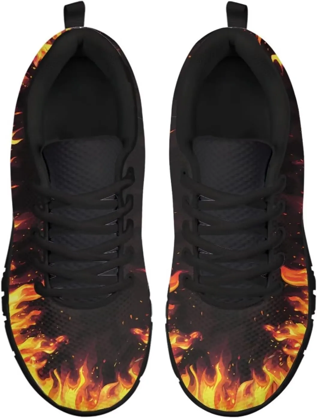 Bigcardesigns Womens Lightweight Athletic Fashion Sneaker Jogging Running Sports Shoes Colorful Floral Design