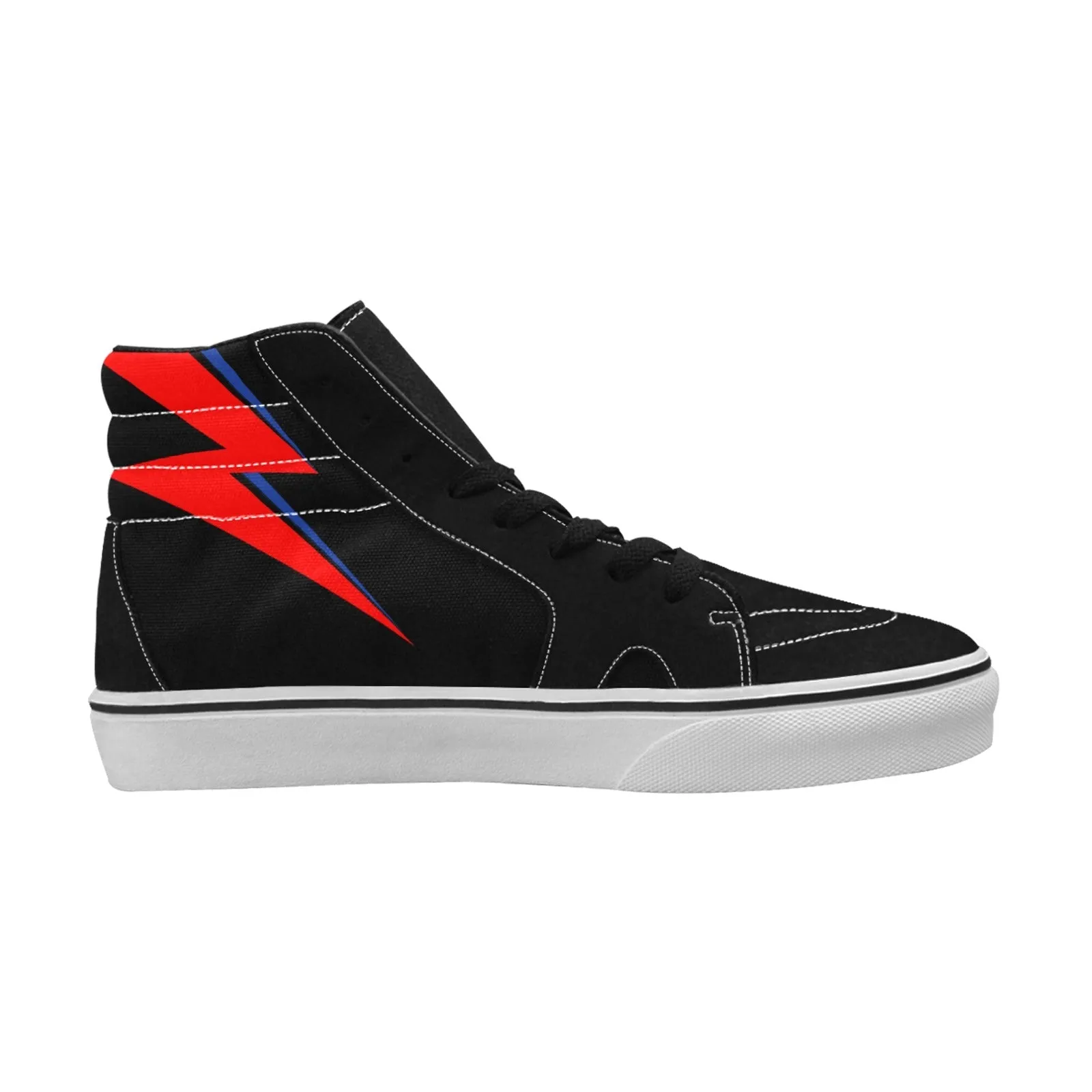 Bowie Thunderbolt Retro High Top Sk8 Sneakers