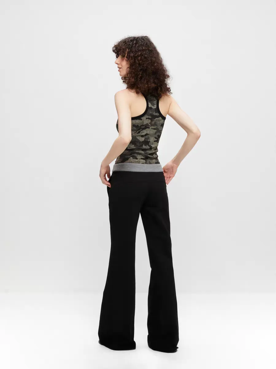 Camo Ribbed Tank Top