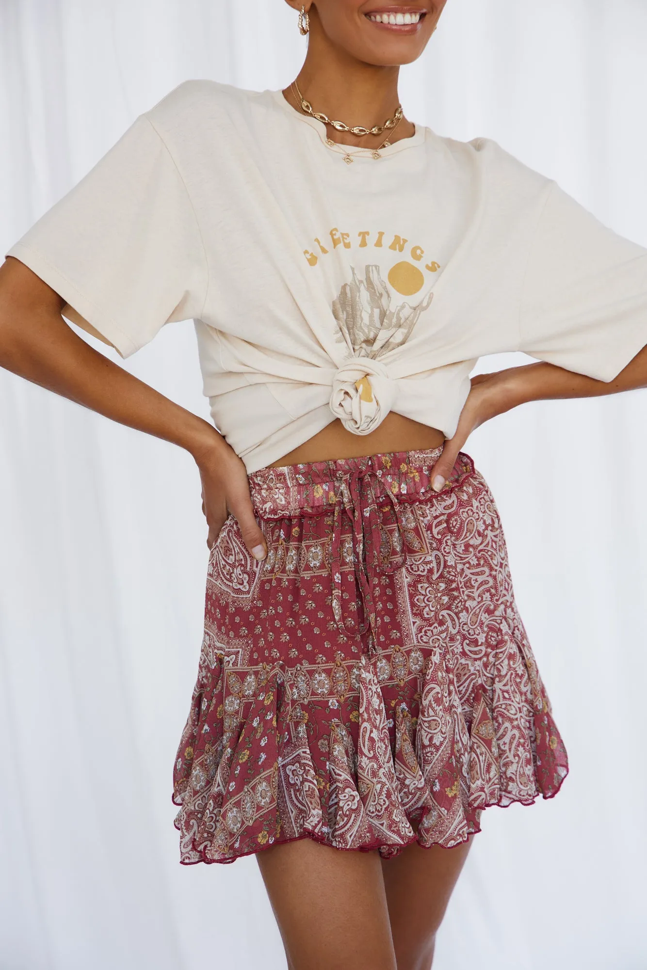Carea Skirt Wine