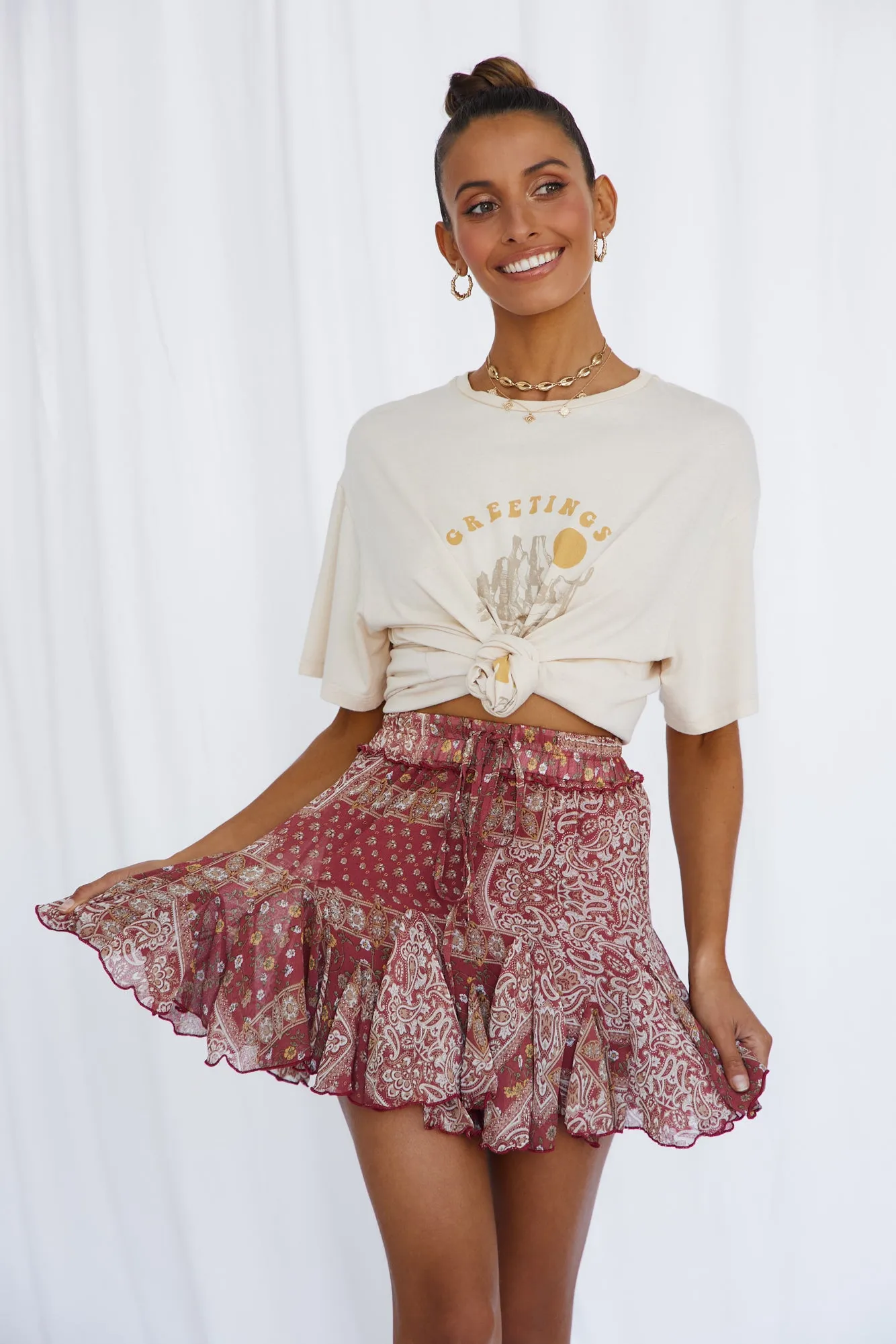 Carea Skirt Wine