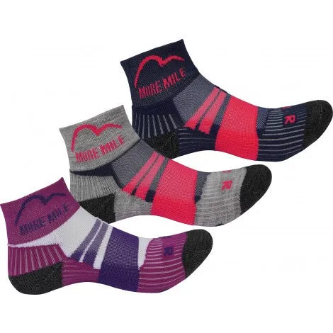 More Mile Endurance (3 Pack) Junior Running Socks