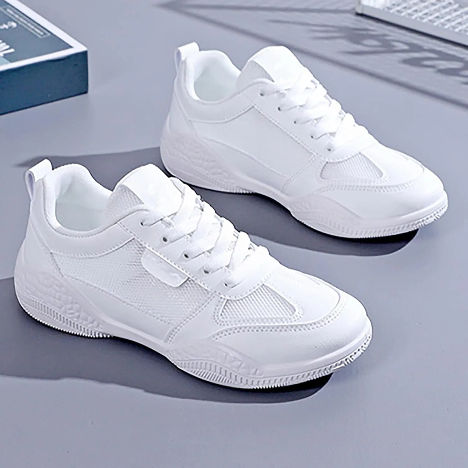 Sneakers for Women Walking Shoes Casual Lace Up Non Slip Work Shoes Women Gym Men's Casual Dress Shoes Shoes Sneakers Slip On Tennis Shoe Cross Trainer Shoe