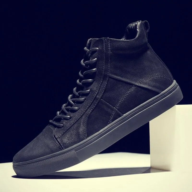 West Louis High Top Genuine Leather Sneakers
