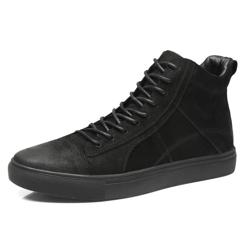 West Louis High Top Genuine Leather Sneakers