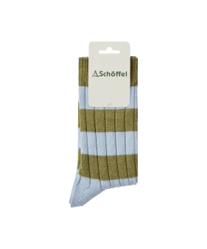 Women's Hilton Rugby Socks - Pale Blue
